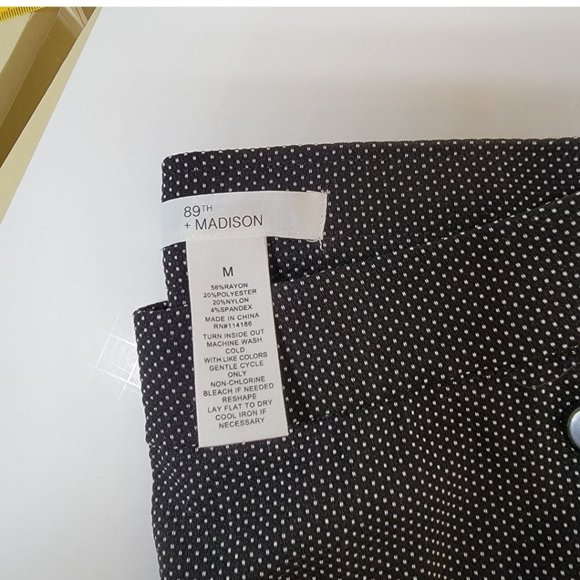NWT 89th & Madison WOMEN Women's Relaxed Fit All Day Straight Leg Pant SIZE M - Picture 10 of 11